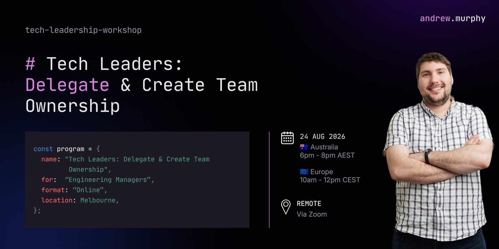 Delegate & Create Team Ownership Online Workshop