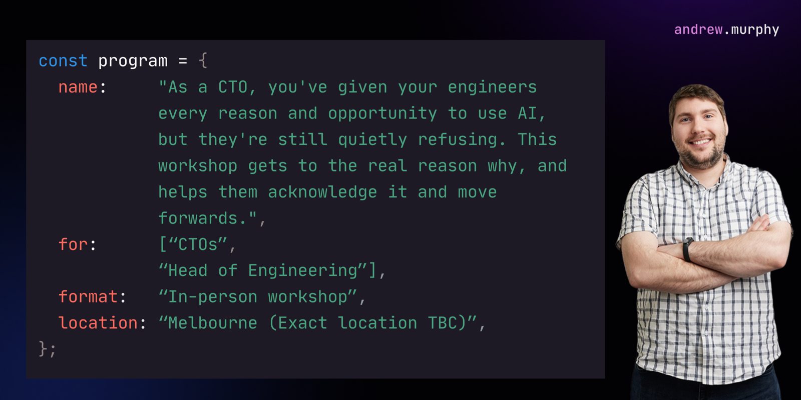 Why Your Engineers Are Resisting AI, and What To Do About It In-Person Workshop